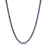 Thumbnail Image 1 of 3.0mm Blue Lab-Created Sapphire Tennis Choker Necklace in Sterling Silver with 10K Gold Plate