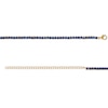 Thumbnail Image 3 of 3.0mm Blue Lab-Created Sapphire Tennis Choker Necklace in Sterling Silver with 10K Gold Plate