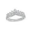 Thumbnail Image 1 of 1 CT. T.W. Diamond Nine Stone Vintage-Style Contour Band in 14K White Gold