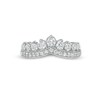 Thumbnail Image 4 of 1 CT. T.W. Diamond Nine Stone Vintage-Style Contour Band in 14K White Gold