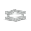 Thumbnail Image 3 of 3/4 CT. T.W. Diamond Double Row Crossover Enhancer in 14K White Gold