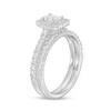 Thumbnail Image 2 of 1 CT. T.W. Emerald-Cut Diamond Frame Bridal Set in 10K White Gold