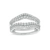 Thumbnail Image 1 of 5/8 CT. T.W. Diamond Contour Double Row Solitaire Enhancer in 14K White Gold