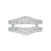 Thumbnail Image 3 of 5/8 CT. T.W. Diamond Contour Double Row Solitaire Enhancer in 14K White Gold