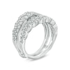 Thumbnail Image 2 of 1 CT. T.W. Diamond Double Row Scallop Edge Solitaire Enhancer in 14K White Gold
