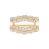 Thumbnail Image 3 of 1 CT. T.W. Diamond Double Row Scallop Edge Solitaire Enhancer in 14K Gold