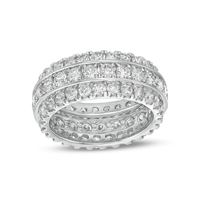 4 CT. T.W. Diamond Triple Row Eternity Band in 14K White Gold | Zales