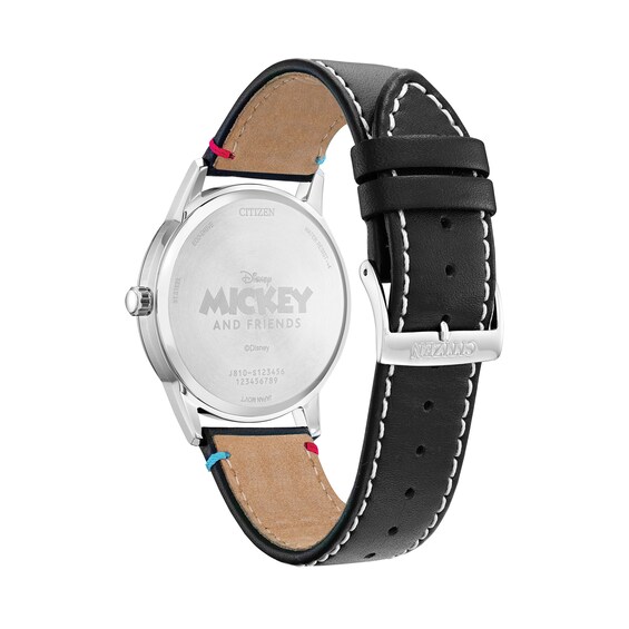 Citizen Eco-DriveÂ® Disney Sensational Six Strap Watch with Blue Dial (Model: Aw1235-06W)