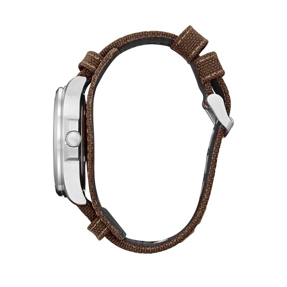 Men's Citizen Eco-DriveÂ® Star Warsâ¢ Mandalorianâ¢ Strap Watch with Black Dial (Model: Aw1411-05W)