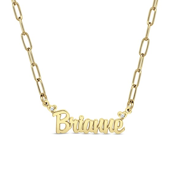 Diamond Accent Name Necklace (1 Line)