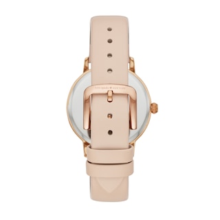 Ladies' Kate Spade Metro Rose-Tone Strap Watch with Mother-of-Pearl Dial  (Model: KSW1403) | Zales