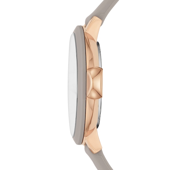 Ladies' Kate Spade Park Row Rose-Tone Strap Watch with Grey Dial (Model: Ksw1519)