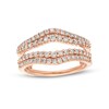 Thumbnail Image 1 of 5/8 CT. T.W. Diamond Contour Double Row Solitaire Enhancer in 14K Rose Gold