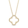 Thumbnail Image 1 of Remixed Reimagined 1/6 CT. T.W. Diamond Loose Clover Pendant in 10K Gold