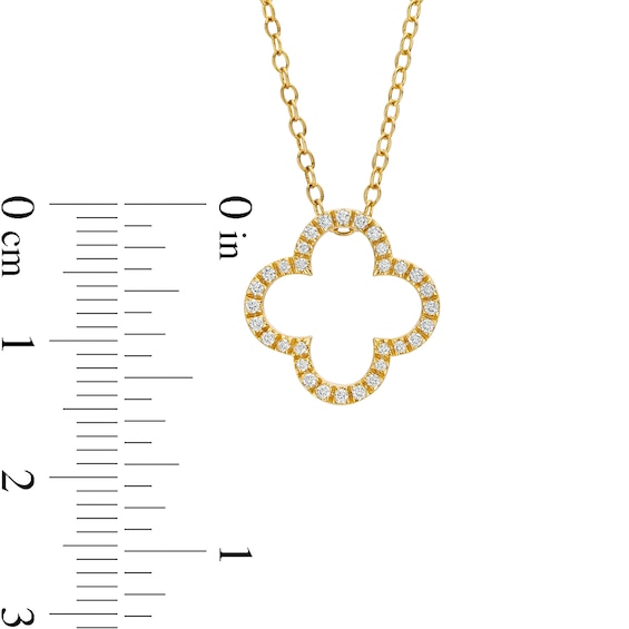 Remixed Reimagined 1/6 CT. T.w. Diamond Loose Clover Pendant in 10K Gold