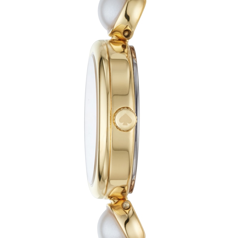 Main Image 2 of Ladies' Kate Spade Synthetic Pearl Gold-Tone Watch with Mother-of-Pearl Dial (Model: KSW1687)