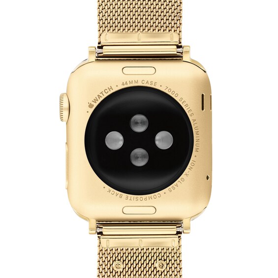 Ladies' Coach Gold-Tone IP Interchangeable 22.0mm Mesh Replacement Band Smart Watch Attachment (Model: 14700064)