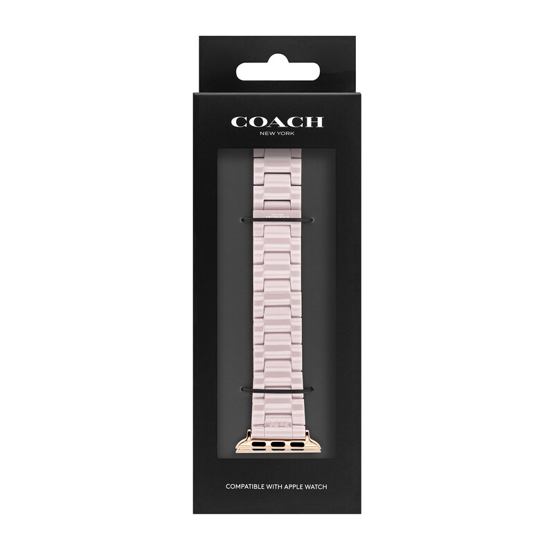 Ladies' Coach Interchangeable  Pink Ceramic Replacement Band Smart  Watch Attachment (Model: 14700036) | Zales