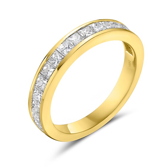 1 CT. T.w. Princess-Cut Diamond Anniversary Band in 10K Gold