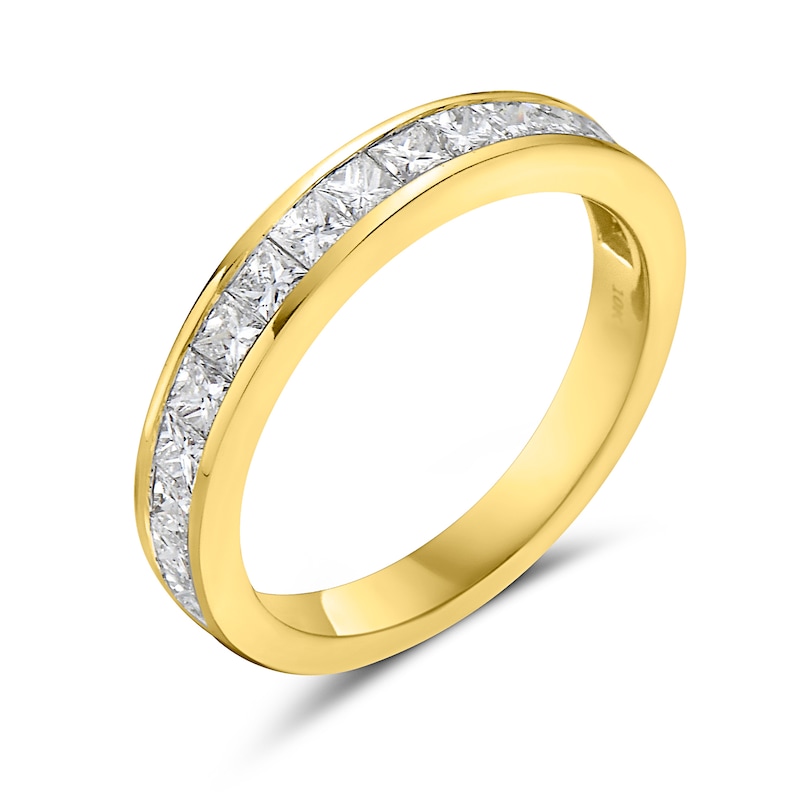 Main Image 2 of 1 CT. T.W. Princess-Cut Diamond Anniversary Band in 10K Gold