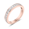 Thumbnail Image 2 of 1 CT. T.W. Princess-Cut Diamond Anniversary Band in 10K Rose Gold