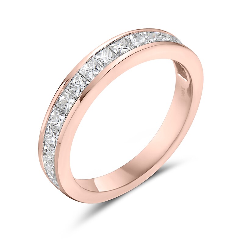 Main Image 2 of 1 CT. T.W. Princess-Cut Diamond Anniversary Band in 10K Rose Gold