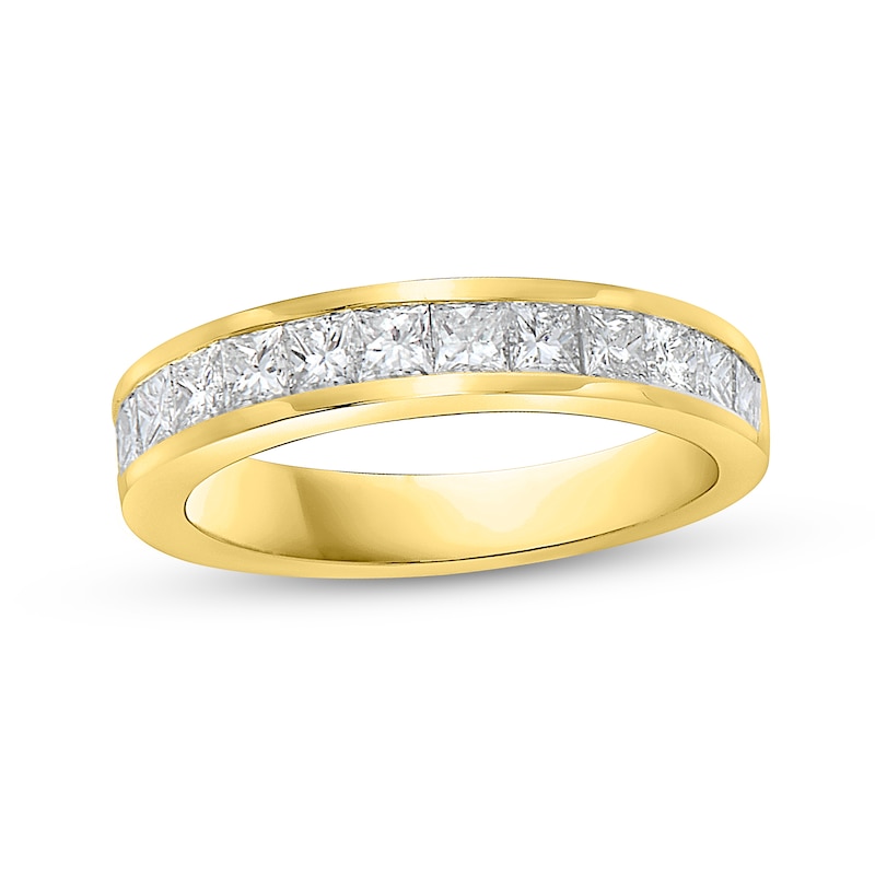 Main Image 1 of 1-1/2 CT. T.W. Princess-Cut Diamond Anniversary Band in 14K Gold