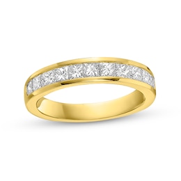 1 CT. T.W. Princess-Cut Diamond Eleven Stone Anniversary Band in 10K Gold