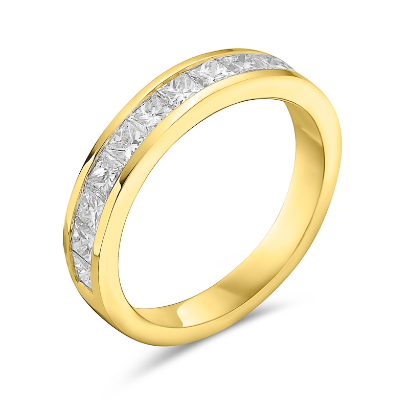 Main Image 2 of 1 CT. T.W. Princess-Cut Diamond Eleven Stone Anniversary Band in 10K Gold