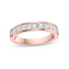 Thumbnail Image 1 of 1 CT. T.W. Princess-Cut Diamond Eleven Stone Anniversary Band in 10K Rose Gold