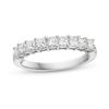 Thumbnail Image 1 of 1 CT. T.W. Princess-Cut Diamond Nine Stone Anniversary Band in 14K White Gold