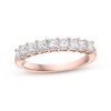 Thumbnail Image 1 of 1 CT. T.W. Princess-Cut Diamond Nine Stone Anniversary Band in 14K Rose Gold