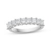 Thumbnail Image 1 of 1-1/2 CT. T.W. Princess-Cut Diamond Nine Stone Anniversary Band in 14K White Gold
