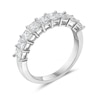 Thumbnail Image 2 of 1-1/2 CT. T.W. Princess-Cut Diamond Nine Stone Anniversary Band in 14K White Gold