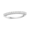 Thumbnail Image 1 of 1/2 CT. T.W. Princess-Cut Diamond Ribbon Anniversary Band in 14K White Gold