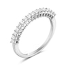 Thumbnail Image 2 of 1/2 CT. T.W. Princess-Cut Diamond Ribbon Anniversary Band in 14K White Gold