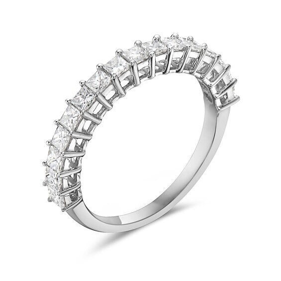 1 CT. T.w. Princess-Cut Diamond Anniversary Band in 14K White Gold