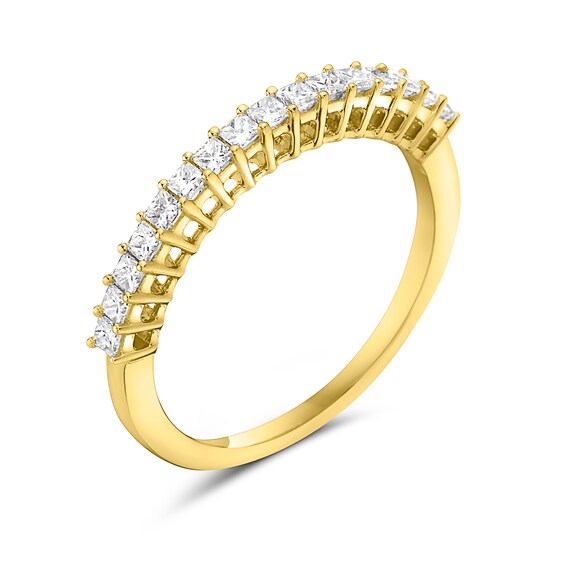 1/2 CT. T.w. Princess-Cut Diamond Anniversary Band in 14K Gold