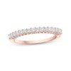 Thumbnail Image 1 of 1/2 CT. T.W. Princess-Cut Diamond Anniversary Band in 14K Rose Gold