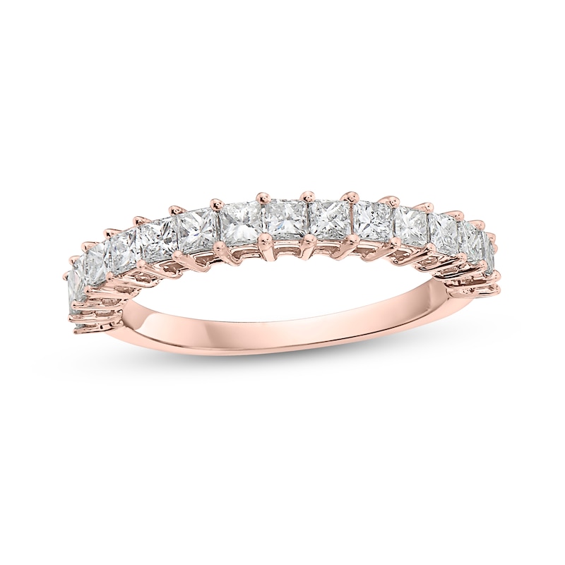 Main Image 1 of 1 CT. T.W. Princess-Cut Diamond Anniversary Band in 14K Rose Gold