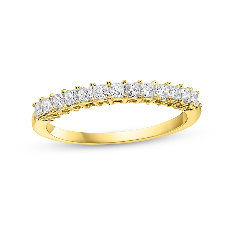 Main Image 1 of 1/2 CT. T.W. Princess-Cut Diamond Anniversary Band in 14K Gold