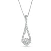 Thumbnail Image 1 of 1/2 CT. T.W. Certified Lab-Grown Diamond Teardrop Pendant in 14K White Gold (F/SI2)