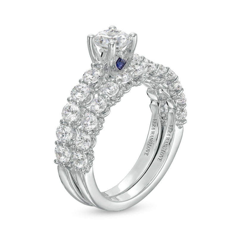 Main Image 3 of Vera Wang Love Collection 2-1/5 CT. T.W. Diamond Bridal Set in 14K White Gold (I/SI2)