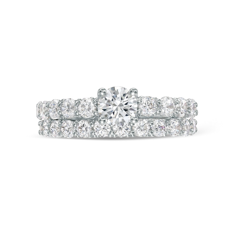 Main Image 4 of Vera Wang Love Collection 2-1/5 CT. T.W. Diamond Bridal Set in 14K White Gold (I/SI2)