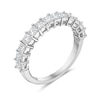 Thumbnail Image 2 of 1-1/2 CT. T.W. Princess-Cut Diamond Ribbon Anniversary Band in 14K White Gold