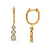 Thumbnail Image 1 of Remixed Reimagined 1/5 CT. T.W. Journey Diamond Drop Earrings in 10K Gold