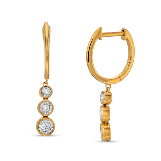 Remixed Reimagined 1/5 CT. T.w. Journey Diamond Drop Earrings in 10K Gold
