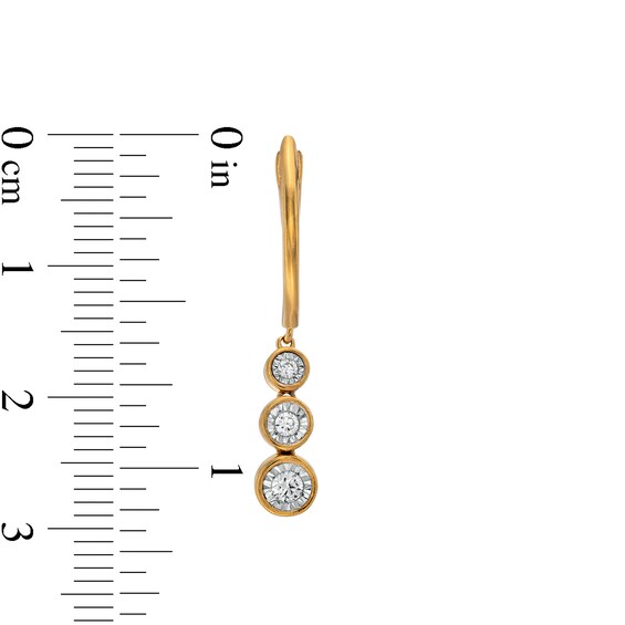 Remixed Reimagined 1/5 CT. T.w. Journey Diamond Drop Earrings in 10K Gold