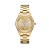 Thumbnail Image 1 of Ladies' JBW Mondrian 1/6 CT. T.W. Diamond and Crystal Accent 18K Gold Plate Watch with Gold-Tone Dial (Model: J6388A)