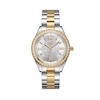 Thumbnail Image 1 of Ladies' JBW Mondrian 1/6 CT. T.W. Diamond and Crystal Accent Two-Tone Watch with Silver-Tone Dial (Model: J6388C)